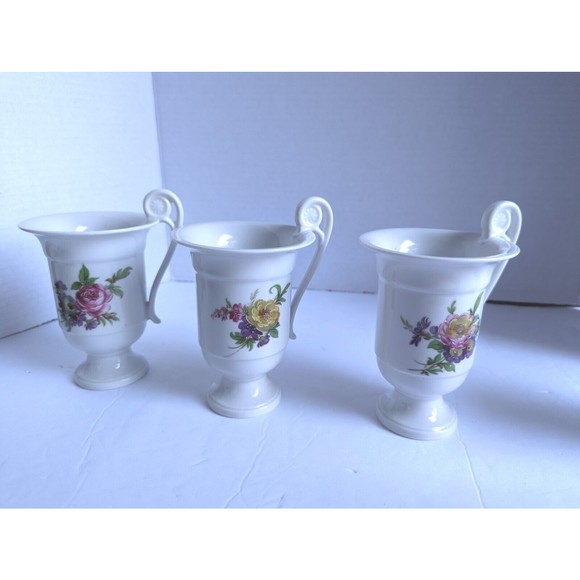 Rare Vintage Kaiser West Germany Porcelain Footed Tea Coffee Cappuccino Mug Cup - Picture 6 of 12